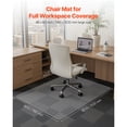 thumbnail image 2 of KFFKFF Office Chair Mat, 60 x 46-inch Floor Protector for Low Pile Carpet, Transparent Rug with Studded Backing, Non-Slip Design, Easy to Maintain, Smooth Movement Under Desk for Home or Office Use, 2 of 9
