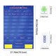 thumbnail image 3 of Cartel de bolsillo de calendario y clima Mewise, 142 tarjetas, azul, 3 of 7