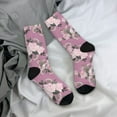 thumbnail image 5 of Cauagu Rose Flowers Print Crew Socks for Women and Men,Adult Athletic Running Socks 1-Pair Sports Socks Work Gear Socks with Moisture Wicking, 5 of 6