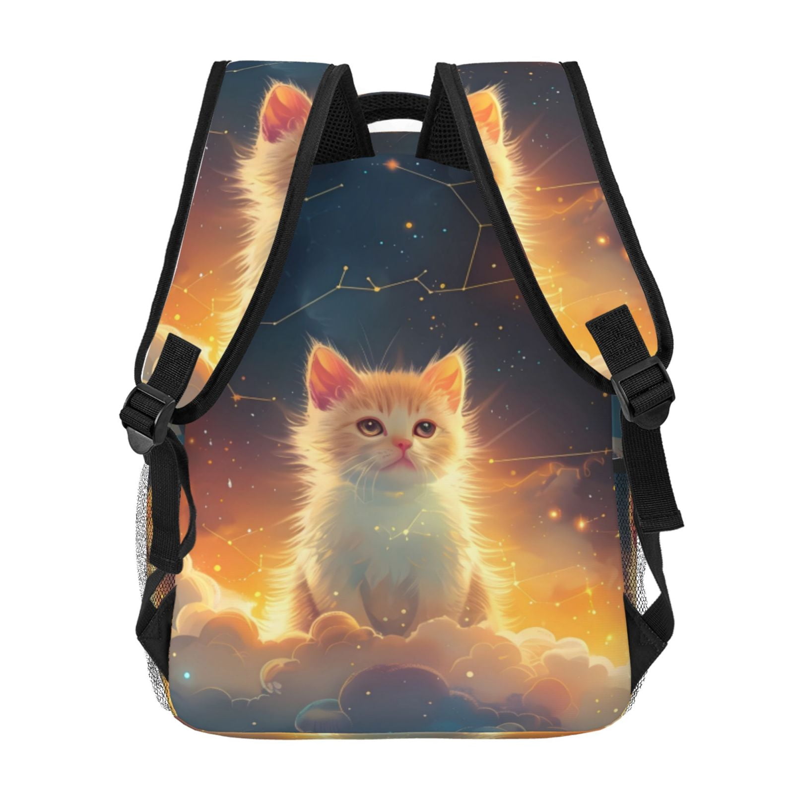 Xecao Starry Sky Constellation Cat Backpack, a stylish and functional choice for both men and women, is the perfect basic bookbag for college, work, or travel