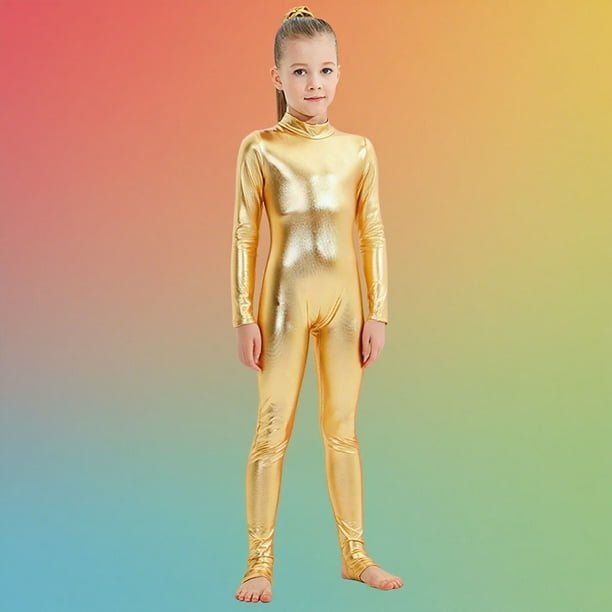 Cowsor Girls Kids Long Sleeve Dance Unitard Bodysuits Full Body Leotard for Ballet,Gymnastics,Performance,Costumes