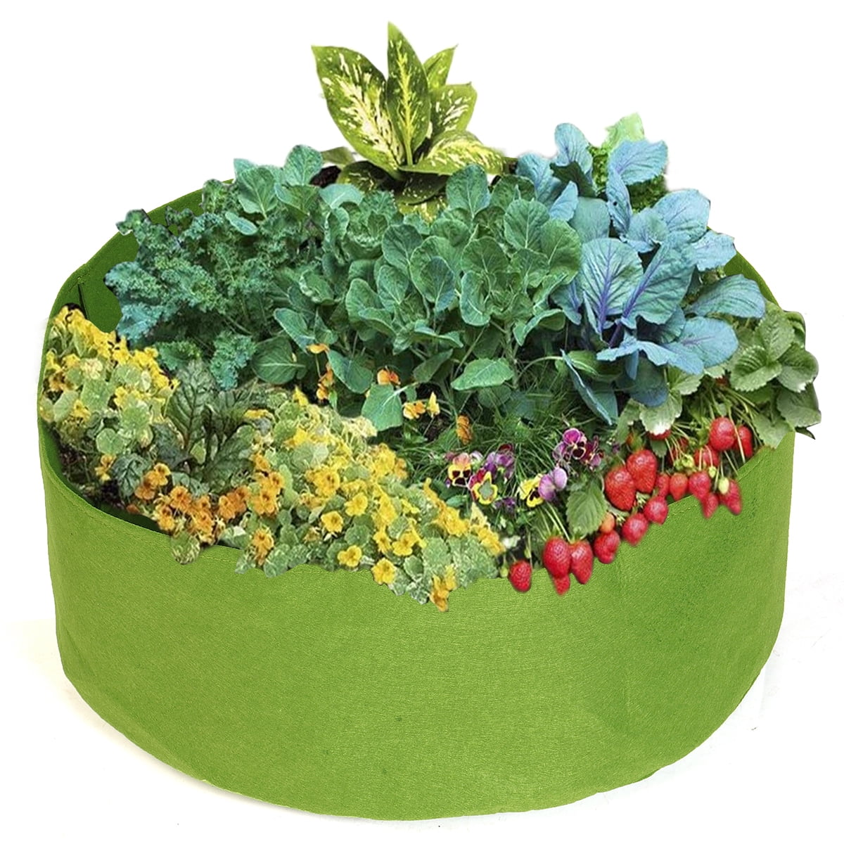 Plants Growing Bag Raised Plant Bed Garden Bed Round Planting Container Grow Bags Breathable