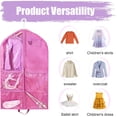 thumbnail image 2 of Numjaw 2 Pack Garment Bags,40 inch Garment Bag for Hanging Clothes,Waterproof Hanging Garment Bags For Dance Costumes,Travel Storage (Pink), 2 of 7