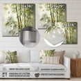 thumbnail image 4 of Designart "Bamboo love expression II" Floral Metal Wall Art, 4 of 5