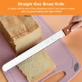 thumbnail image 3 of Bread Slicer Sawtooth Slicing Tool with Wooden Handle Wedding Party Spatula Decorating Gadget Baking Supplies Kitchen Accessory 10 Inch, Type 2, 3 of 6