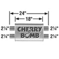 thumbnail image 4 of Cherry Bomb® - Turbo Muffler 4.0625" x 10.5 Dual / Dual (16841CB) Fits select: 1998-2003 DODGE RAM 2500, 1994-2003 DODGE RAM 3500, 4 of 4