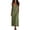 01-Army Green, variant on Diufon Cotton Linen Dresses for Women Sleeveless Spaghetti Strap Dress Solid Color Long Dress with Pockets