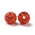 thumbnail image 3 of Polymer Clay Rhinestone Beads Grade A Round Pave Disco Ball Beads Hyacinth 10x9.5mm Hole: 1.5~1.8mm, 3 of 3