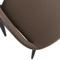 thumbnail image 6 of LeisureMod Amalfi Upholstered Fabric Dining Chair – Modern Side Chair with Iron Legs, Mid-Century Accent Chair for Dining Room or Kitchen, 6 of 12