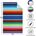 thumbnail image 3 of Coolnut Kitchen Dish Towels Mexican Serape Blanket Stripes Soft Tea Towel Set of 4 Absorbent Dishcloths Hand Towels for Dish Clean Cloth 28" x 18" Washcloth Gift, 3 of 5