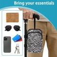 thumbnail image 6 of COEQINE Printed Crutch Accessories Elbow Crutch Bag Fashion Zebra Print Forearm Crutch Pouch, Broken Leg Crutch Bag, Hands-Free, Organize Daily Essentials, for Seniors, 6 of 7