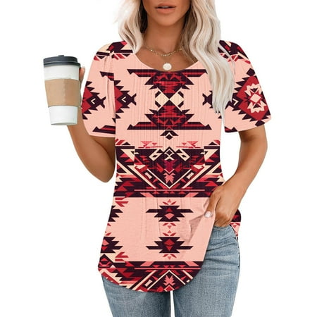 Patlollav Womens Spring Summer Tops Short Sleeve Crew Neck Shirts Short Sleeve Casual Tshirts