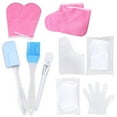 thumbnail image 3 of Guantes de fusión de cera Jinwen Botines de algodón tratamiento silicona calentador de cera protección manos pies SPA rosas, 3 of 8
