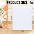 1600 Sheets Blank Continuous Computer Paper, 9.5