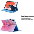 thumbnail image 3 of iPad Pro 11 Case 2020 2nd Generation, Allytech PU Leather TPU Inner Smart Cover Auto Sleep Wake Folio Flip Kickstand Full Protection Case for Apple iPad Pro 11 2nd Gen, Pink Cat, 3 of 7