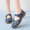 thumbnail image 4 of Norvail Womens Closed Toe Low Wedge Hollow Out Breathable Sandals, Wide Foot Sandals for Women Dressy, Comfortable Summer Casual Slippers for Beach Vacation Walking, 4 of 4