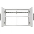 thumbnail image 3 of Prepac's HangUps Upper Storage Cabinet - Elegant and Spacious Wall Cabinets to Maximize Your Storage, 36" Size, Classic White Finish, 3 of 19