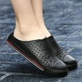 thumbnail image 6 of Womens Garden Clogs Shoes Mens Slippers Slip On Mules Waterproof Quick Drying Rubber Sandals Anti-Slip Black 37, 6 of 7