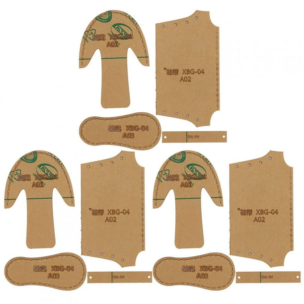 Plantilla acrílica transparente para hacer minizapatos y botas, molde para hacer plantillas de cuero.