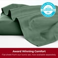 thumbnail image 4 of Mellanni Full Flat Sheet Only, Hotel Luxury Microfiber Top Sheet, 1 Piece, Emerald Green, 4 of 8