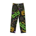 thumbnail image 4 of Goofa Carnival Mardi Gras3 Printed Soft Pajama Pants for Men, Wide Leg Comfy Casual Lounge Yoga Pants-Medium, 4 of 9