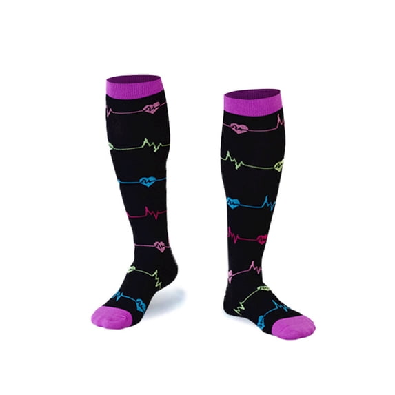 Yuedong Compression Socks Women and Men Sport Fitness Socks for Nurses,Travel,Pregnancy,Nylon Quick Drying Socks