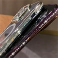 thumbnail image 4 of Bling Glitter Rhinestone Magnetic Wireless Charge Case for iPhone 16 15 14 13 12 11 Pro Max Plus Shockproof Pink Jewelled Cover Pink For iPhone 11 ProMax, 4 of 6
