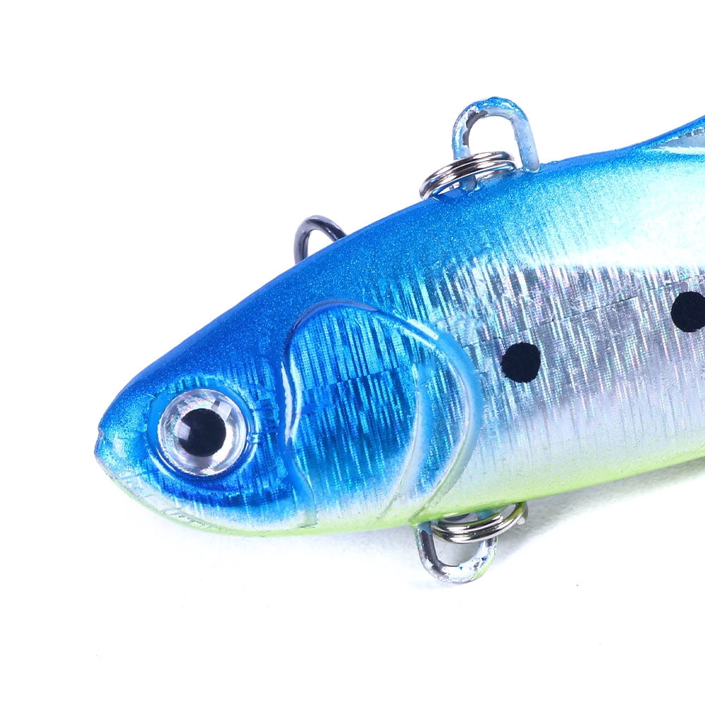 HENGJIA Fishing Lures, 9 Pack Lipless Crankbaits for Bass, Deep Diving Minnow VIB Lifelike Hard Baits Sinking Fishing Lure for Saltwater Freshwater Bass, Redfish, Trout, Walleye, 0.85oz/2.76in