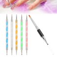 thumbnail image 4 of Materiales Sin Deformación Bolígrafo Para Puntear Uñas, Bolígrafo Para Pintar Uñas, Para Salón De Belleza Femenino En El Hogar Tienda De Manicura Fugacal UV Gel Painting Pen, 4 of 8