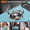 thumbnail image 4 of for Google Pixel 8 Case, Slim Fit Case for Pixel 8 with Ring Holder Kickstand [Military Grade Drop Tested] [TPU+PC] Dual Layer Shockproof Protective Phone Case for Google Pixel 8, Sierra Blue, 4 of 14