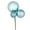 Baby Blue, variant on Vickerman 18" Champagne Ball Ornament Christmas Pick, Set of 3