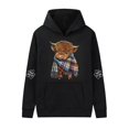 thumbnail image 3 of MHFRRA Sudadera con Capucha Informal de Manga Larga, Suave, Cómoda y Ligera, Estilo Urbano, A La Moda, Deportiva, para Uso Diario Negro, 3 of 3
