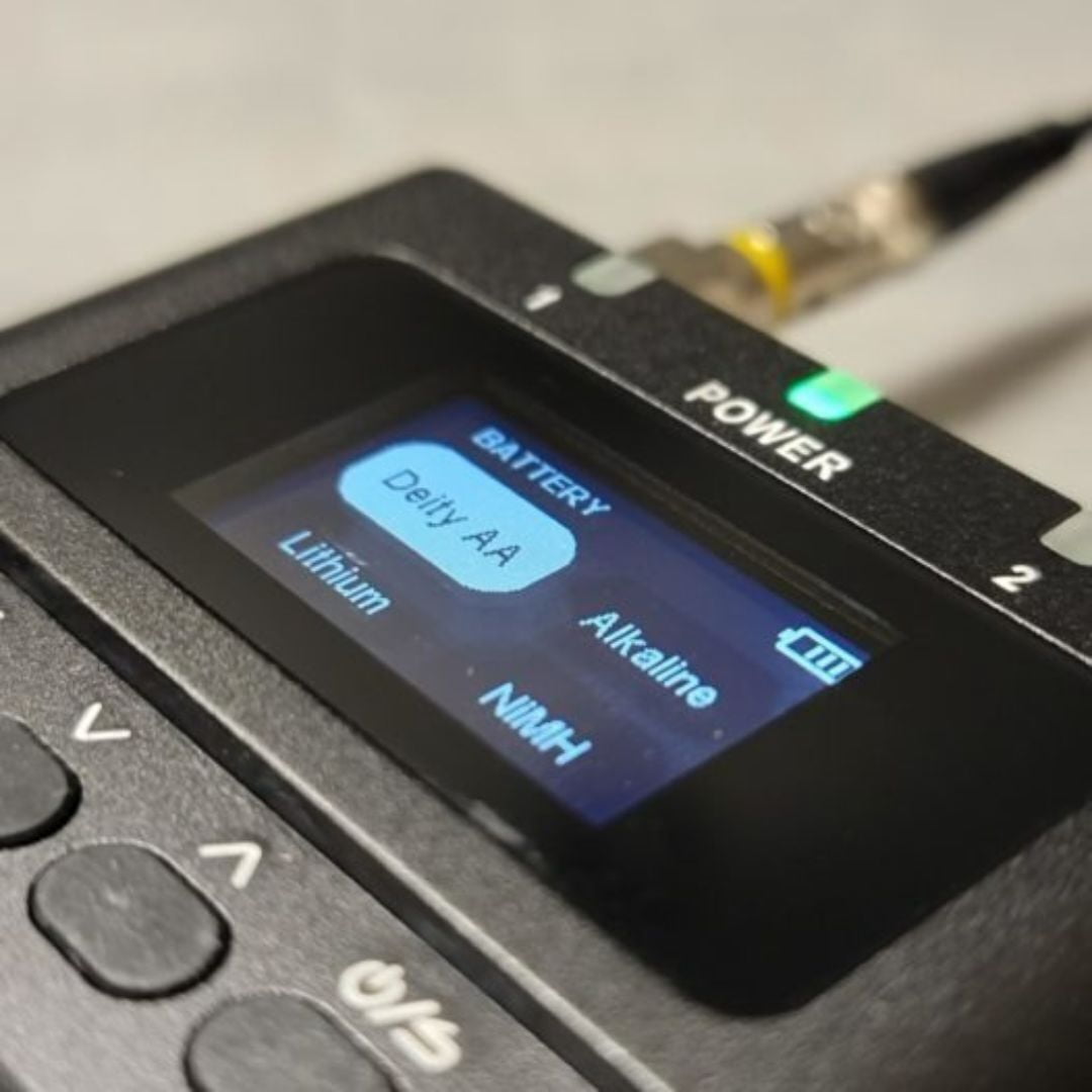 Deity Microphones Theos Digital Wireless UHF System 2 Channel Kit with Long-Lasting Battery, Wireless Syncing, and Sidus Audio App Support (Black)