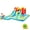 Blue+Green+red, variant on 10 in1 Inflatable slide water park bouncing house garden with splash pool & water gun & basketball & climbing wall & dual pools & soccer