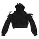 thumbnail image 1 of Linda sudadera con capucha de oreja de gato para adolescentes chicas negras top de jaleo sudadera con capucha de manga larga para ropa de manga larga para ropa casual y deportes l, 1 of 3
