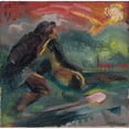 thumbnail image 3 of Arnold Peter Weisz-Kubínčan 15x15 Black Modern Framed Museum Art Print Titled - Dawn (1941), 3 of 5