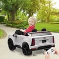 thumbnail image 7 of 2 Seater Ride on Car for Kids 24V Licensed Cadillac Electric Car Toy Toddlers Battery Powered Ride on Truck with 2.4G Remote Control, Full-Wheel Suspension, Music, LED Lights, White, 7 of 7