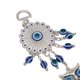 thumbnail image 2 of 2pcs Blue Eye Owl Ornament Good Luck Attract Wealth Fashionable Car Mirror Decor Hanging for Wall Bed Posts Window, 2 of 3