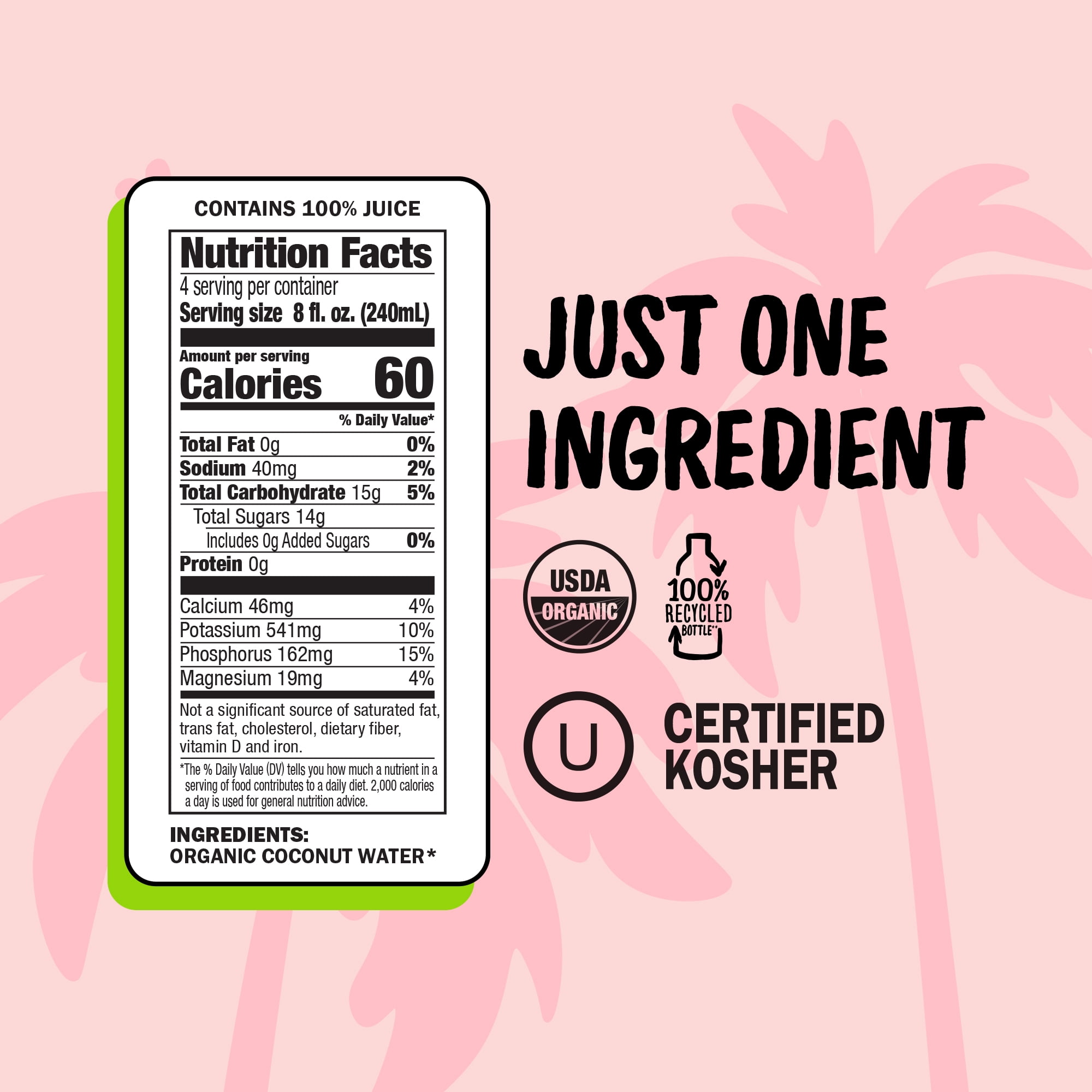 Harmless Harvest 100% Coconut Water Organic, 32 fl oz