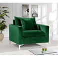 thumbnail image 3 of Meridian Furniture Naomi Velvet Accent Chair in Green, 3 of 9