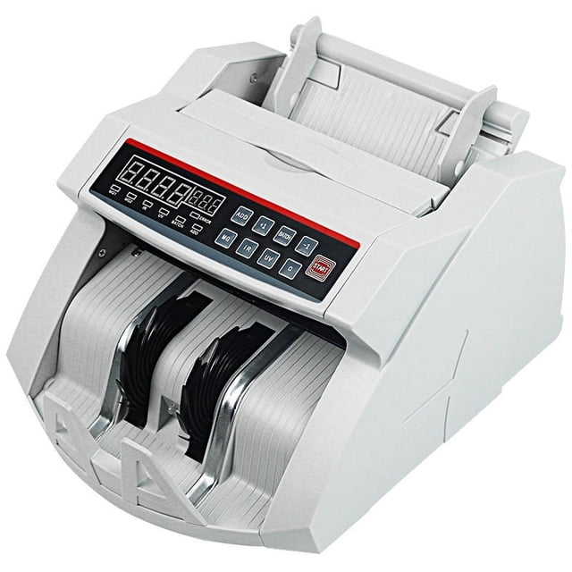 Compteur de Billets, Machine à Billets pour Devises, Compatible avec des Détecteurs de Billets Multinationaux comme EUR, USD, EUR, GBP, Etc. 2108UV/MG, Convivial pour l'Utilisateur
