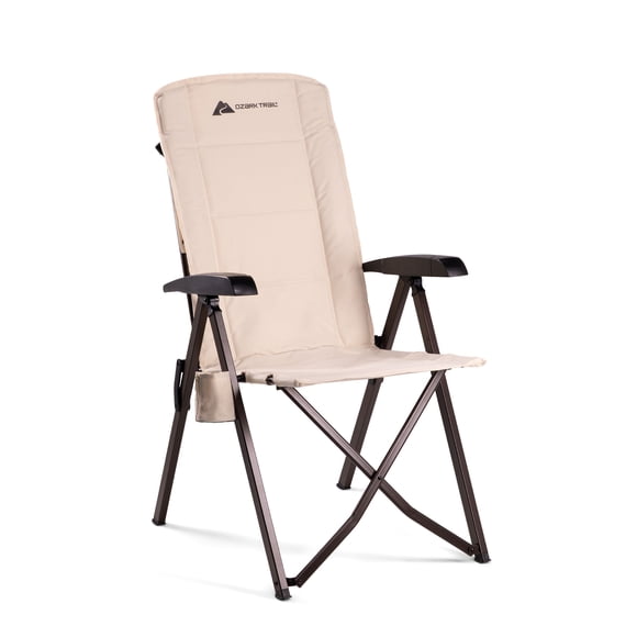 Ozark Trail Glamp High Back Lounge Chair, Adult, Taupe