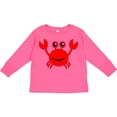 thumbnail image 3 of Inktastic Cute Red Crab Boys or Girls Long Sleeve Toddler T-Shirt, 3 of 5