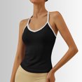thumbnail image 2 of Women's Tanks Women's Tank Tops for Summer V-Neck Racerback Yoga Gym Workout Black M, 2 of 5