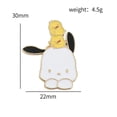 thumbnail image 4 of Sanrios Hello Kitty Melody Pachacco Kuromi broche Kawaii Anime broches insignias ropa bolsos decoraciones joyería regalos de navidad, 4 of 5