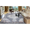 thumbnail image 5 of Concord Global Trading 72763 3 x 4 ft. Vintage Oushak Medallion Rectangle Area Rug, Gray, 5 of 5