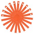 thumbnail image 1 of Unique Bargains Clothes Storage Elastic Band with Buttonhole, 20Pcs Clothing Storage Strap, Clothes Organization System for Drawer Blanket Storage Band, Orange, 1 of 5