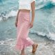 thumbnail image 3 of Faldas de Cintura Elástica para las Mujeres Vestidos de Playa de Moda de Verano con Bolsillos, Faldas Casuales para las Mujeres de Verano, 3 of 7