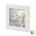 thumbnail image 5 of Mat Board Center 4x4 Wood Wall or Tabletop Display Gallery Picture Frames, White, Pack of 3, 5 of 8