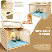 Chicken brooder Box,Chick brooder,brooder Box for Chicks,Small Chicken coop,Baby Chicken Supplies,Chick brooder Box,Quail cage,Quail coop,Measures Approximately 16 X 12 X 12 inches
